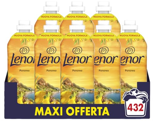 Lenor Ammorbidente Lavatrice Concentrato, 54 Lavaggi, Atmosfere D'Italia Panarea, Freschezza Di Lunga Durata E Morbidezza Di Origine Vegetale, Lenzuola Profumate Fino A 1 Settimana