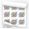Moonworks® DTF Transfer Bügelfolie für Textilien personalisierbar Patches zum Aufbügeln Dein eigenes Bild Foto Wunschtext Design Druckbogen 54x100 weiß standard