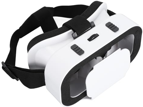 Auriculares VR 3D de 360°, Gafas Panorámicas VR con Diseño de Seguridad para los Ojos, Diadema Ergonómica para Teléfonos Móviles de 4,7 a 6,53 Pulgadas