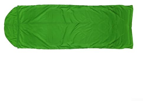 Funda para saco de dormir portátil, impermeable, para camping, senderismo, viajes, ultraligera, repelente al calor, protección contra el frío, tienda de campaña para exteriores (verde)