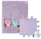 CREVENT Weiche, gemütliche Babydecken für Jungen und Mädchen + Taggie-Decke, Set mit Geschenktasche, Neugeborenen-Essentials (lila)