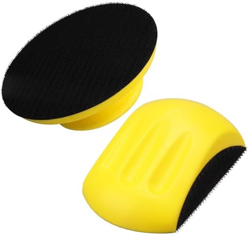 MOGRQAP 2 Stück 5 Zoll Schleifklotz Schleifblock für DIY Holzarbeit Basteln und Möbelrestaurierung Handschleifer für Schleifscheiben Handschleifblock Polier