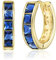 Linawe Blaue Kleine Creolen Gold, Ohrringe Damen Schmuck, Mini Piercing Ring Helix Piercings Jewelry, Ohrstecker Ohrhänger Damenohrringe, Hypoallergene Nickelfreie Ohringe