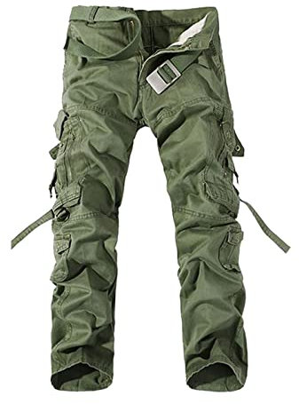 hehiy Herren Cargohose Chino Jeans-Hose Stretch Männer Freizeithose Herren Hose Mit Gummizug HosenträGer Herren Braun Chino Pants Beige