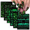 Kabwea 6 Blatt Halloween Nagelsticker 3d Leuchtende Halloween NäGel Selbstklebende Nagelsticker, Nagelsticker Herbst, Halloween Sticker, Aufkleber NäGel, Nageltattoos