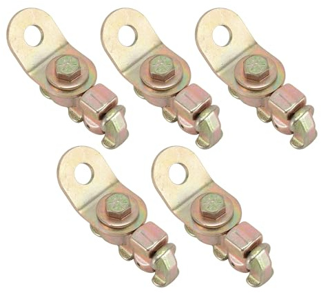 5Pcs L Track Double Stud Fitting, Threaded Double Stud Fitting, L Track Double Stud Tie Down Fitting Trailer to Create Instant Tie Down Anchor Points for Truck Bed Pickup RV ATV