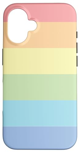 Pastellfarben, Regenbogen, Pastellfarben, buntes Muster Hülle für iPhone 16