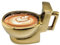 XJKLBYQ Toilettenbecher Keramik 12oz Poop Tasse Neuheit Toilette Becher Kaffeetasse Getränke Tasse mit verstecktem Poop in Gag Geschenk für Streich Aprilscherzes Tag Goldener Poop -Becher