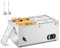 WILPREP Bain Marie Électrique Professionnel Bacs GN1/4 1500W Thermostat Réchauffeur d'Aliments Commercial en Acier Inoxydable avec Robinet Chauffe-Plat Buffet 30-85°C Températures Ajustables