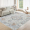 OMERAI Vintage Teppich Wohnzimmer 160X230CM Waschbarer Teppich Boho Teppiche Kurzflor rutschfest Groß Carpet für Schlafzimmer, Esszimmer, Taupe Braun