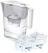 Laica Caraffa Filtrante Prime Line, Bianca, Capacità 3.0L, Con 7 Filtri Bi-Flux, Preserva sali minerali, riduce cloro e metalli pesanti, sostanze chimiche contaminanti e durezza- Made in Italy