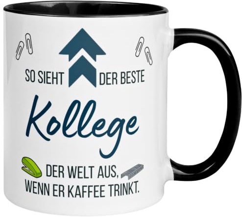 Bester Kollege Tasse | So sieht die beste Kollege der Welt aus wenn er | Geschenk Lieblingskollege Arbeitskollege