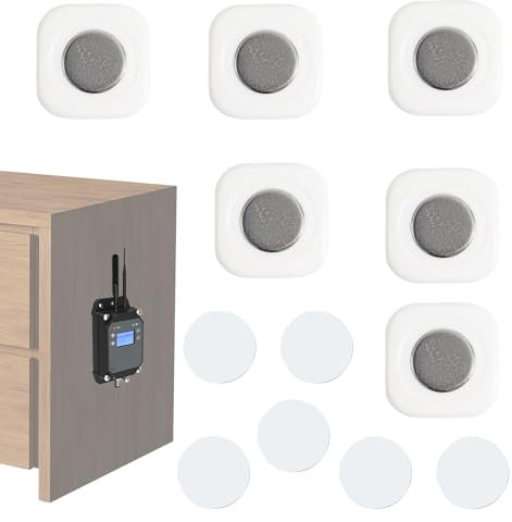 Genérico Magnetic Remote Control Holder, 1.18x1.18in Portable Wall Mounted, Adhesive Storage Stand, Space-Saving Design, Easy Installation for White, Bedroom & Living Room Organization