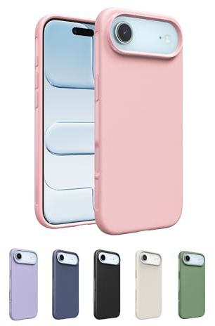 Belkin SheerForce Protect MagSafe Compatible iPhone Air Case with Slim Design & Anti-Scratch Treated Coating - Magnetic, Transparent, & Shockproof Protective iPhone Case - Pink