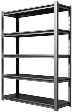 Future Warrior - Scaffalatura per magazzino, scaffale per carichi pesanti, scaffalatura per cantina, 100x50x180 cm, scaffalatura con struttura in acciaio, ciascun ripiano resistente fino a 900 kg, 5