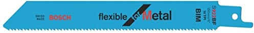Bosch Professional 5 pezzi Lama per sega universale S 922 BF Flexible for Metal (per metallo, 150 x 19 x 0.9 mm, accessorio per sega universale)