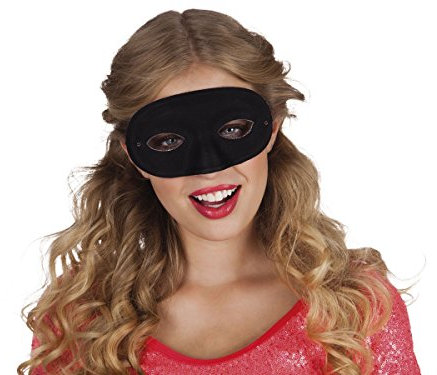 Alsino Venezianische Maske Banditenmaske Augenmaske Fasching Karneval Venezianermaske, wählen:Maske schwarz 00326