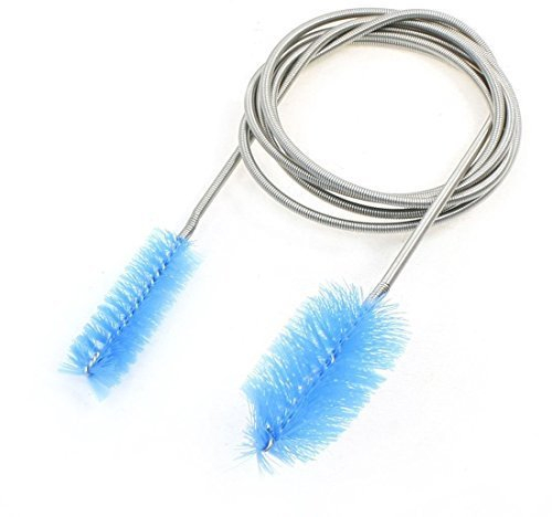 yueton Aquarium Wasserfilter Rohr Air Tube Schlauch Edelstahl Reinigungsbürste flexibel Double Ended Schlauch Bürste (154,9 cm)