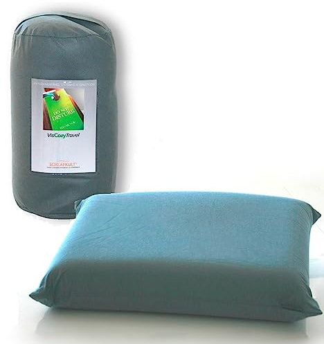 Schlafkult Reisekissen VisCozy Travel Reisekissen 40 x 34 cm mit viscoelastischen Doppelkern