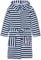 Playshoes Unisex Kinder Fleece-Bademantel Morgenmantel, Ringel, 110/116