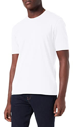 FYNCH-HATTON Herren T-Shirt, Basic T-Shirt, per Pack Weiß (White 802), Small (Herstellergröße: S)