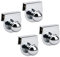 INCREWAY Lot de 4 poignées de porte en métal, sans perçage, pour vitrine, meubles et armoires en verre de 5 à 8 mm