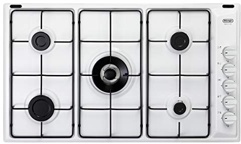 De Longhi BL 59 DD - Piano cottura a 5 fuochi a gas da 90 cm colore Bianco