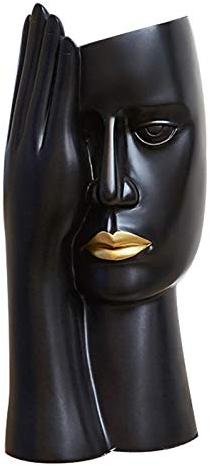 Uziqueif Blumenarrangement Abstrakte Menschliches Gesicht Vase Blumentopf, Kreative Moderne Nordischen Stil, Dekoration Zubehör Fernsehschrank Veranda Weinschrank Wohnzimmer Dekoration