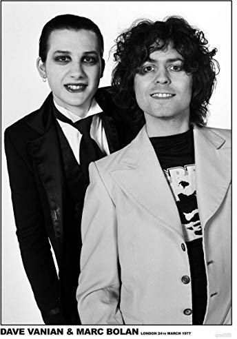 Schild / Dave Van & Marc Bolan – London 1977 – 59 x 84 cm