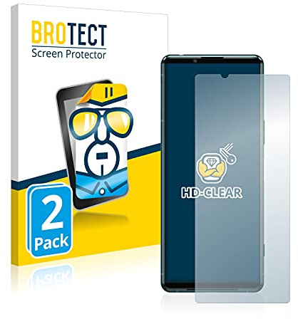 BROTECT Schutzfolie für Sony Xperia 5 III | 2 Stück Transparenter Displayschutz Made in Germany Klare Displayschutz-Folie Clear Einfache Montage Case-Friendly