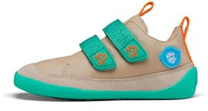 Affenzahn Barfußschuh Leder Buddy mit Klettverschluss Weich rutschfest Flexibel Reflektierend für Jungen und Mädchen in Größe 21-32