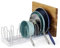 YouCopia StoreMore - Estante extensible para sartenes y tapas, organizador de tapas ajustable para almacenamiento de cocina, 12.5 a 22 pulgadas de ancho, color blanco