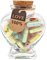 Capsule Letters Message in a Bottle Glass，Capsule Message for Boyfriend/Girlfriend，Love Letter for Valentines Day,Birthday, (Mixed Color 45PCS)
