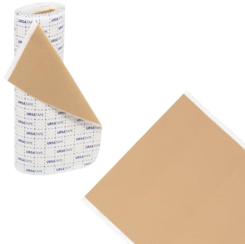URSA Tape Rolls, Reusable & Hypoallergenic Stretchy Moleskin Rolls - Beige | For Blister Prevention, Calluses, Anti Chafing, Multi-Purpose Heavy Duty Tape for Fabric, Skin, Shoes, Made in the UK