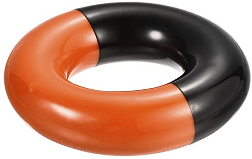 PATIKIL Golf Club Swing Weight Ring, 1 Pack Training Swing Practice Aid Warm Up Donut for Golf Trainer Beginner, Orange Black