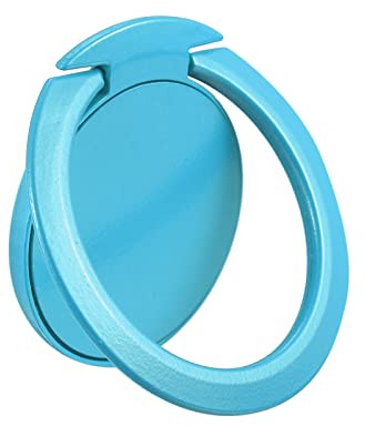 sourcing map Phone Ring Holder, Ultra-Thin Cellphone Stand 360 Rotation Grip, for Magnetic Car Mounts, Blue