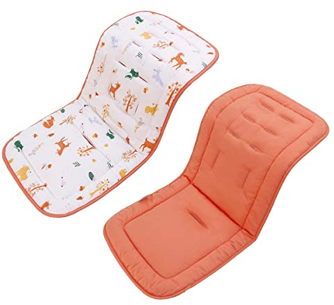 Verve Jelly Reversible Baby Kinderwagen Sitz Liner Kinderwagen Kissen Alle Jahreszeiten Autositz einfügen Weiche Baumwoll Baby Sitzpolster für Kinderwagen, Buggy, Hochtouren, 30,7 x 13,0zoll
