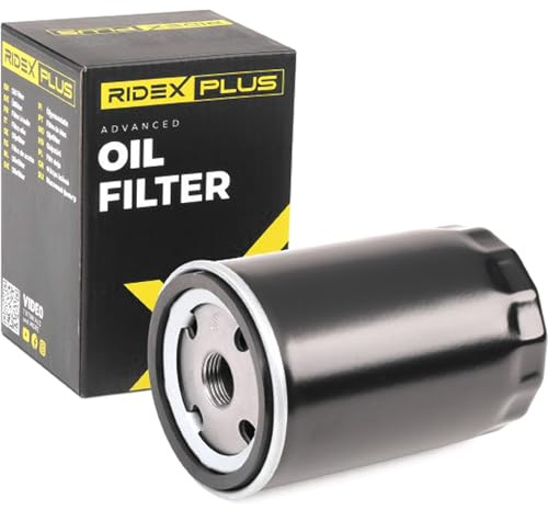RIDEX PLUS Ölfilter Motorölfilter Anschraubfilter 7O0006P Kompatibel mit VW Golf 4 Schrägheck 1J1 POLO 9N Transporter T5 Bus 7HB, 7HJ, 7EB, 7EJ, 7EF, 7EG, 7HF, 7EC, BMW 3 Touring E91