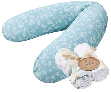 Rotho Babydesign Stillkissen Multi Ginkgo Musselintuch 2er Set