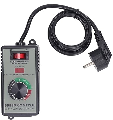 Variateur de Vitesse pour Moteur 220V AC 4000W 10A Haute Précision Régulateur de Tension électronique 220-240V à 0-220V Rhéostat Contrôleur de Vitesse Variable Régulation de Vitesse