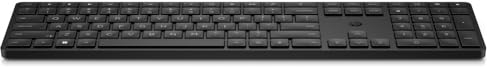 HP 450 Teclado Inalámbrico Programable QWERTY Español (Puerto USB-A, 20 Teclas Personalizables, hasta 6° de Inclinación, Windows 11, Windows 10) Color Negro
