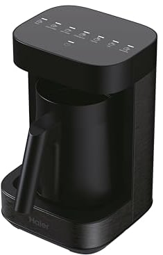 Haier Home Barista Hot Drinks Machine & Frother, I-Master Series 5 All-in-One Coffee Machine, Hot Chocolate & Hot Drinks with Accessories, hOn App, Black [HMB5A]