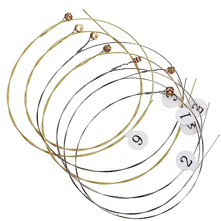 TOPPERFUN 7stücke Harfensaiten Für Lyra Harfe Saitensatz Zubehör Für Musikinstrumente Saiten Ersatz Aus Importiertem Stahlmaterial Für Harfenliebhaber