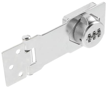 Veemoon Mechanisches Passwort Riegelschloss Zahlenschloss Stahl Silber Mit Zwischenspindel Für Scheunentore Türen Und Schränke Sichere Verschlusslösung Für Haus Garage Und Garten