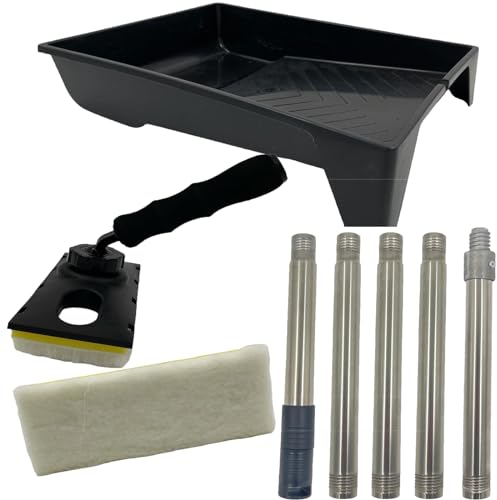 Paint Pad Kit - Applicator Painting and Decorating Pad for walls and ceilings Includes extension pole (Paint Pad Kit)