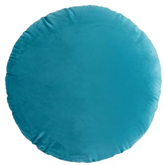 Fouriding Runde Wurfkissen 45CM,Weiche Runde Dutch Fleece Wurfkissen Kissen Bodenkissen für Wohnzimmer Sofa Bett Stuhl Boden Auto Couch Dekorativ (Himmelblau)