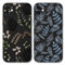 Foonary 2 Pièces Coque pour Apple iPhone 11 6,1, Etui Aesthetic Fleur Motif Dessin Housse, Silicone TPU Flexible Cover Antichoc Bumper Protection Camera Case pour iPhone 11, Fleur 02