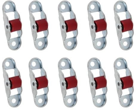 WGFOIP 10pcs Sliding Closet Door Roller, Stainless Steel 12mm Cupboard Closet Sliding Door Roller Wheel for Furniture Wardrobe