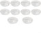 Sottovaso rotondo in plastica trasparente, 10 pezzi, essenziale per giardinaggio (13 cm)