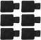 Sarini 6PCS Self-Adhesive Leather Pen Holder PU Clip Pen Holder For Diary With Elastic Loop For Tablet Diary Calendar Notebook